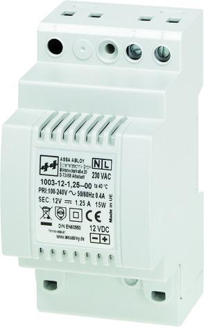 Assa Abloy Power supply unit for DIN rail mounting NTH-12-1.25