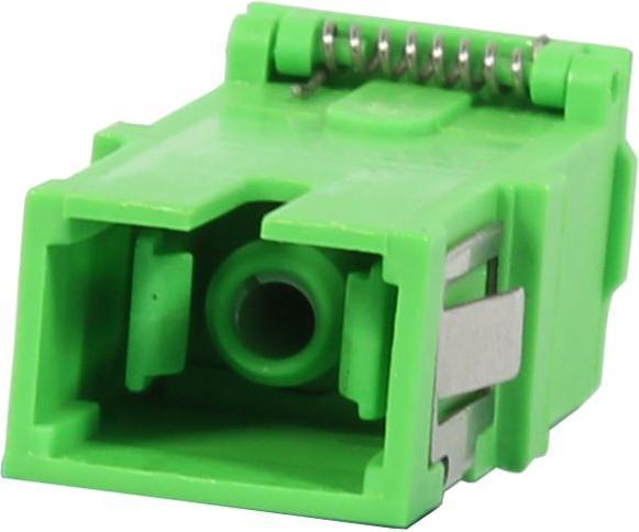 Produktbild Synergy 21 LWL-Kupplung,SC(APC)-Buchse/SC(APC)-Buchse(Laserschutzverschluss), 9/125u Singlemode, simplex, PVC (Netzwerk Kupplung)