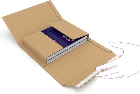 Actual product image Antalis Shipping box 26 x 18.5 x -7 cm 1 piece, Brown (18.5 x 26 x 7 cm, 1 x)