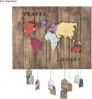 Actual product image Rayher Wooden World Map, 2 plates, FSC 100% (1 pcs.)