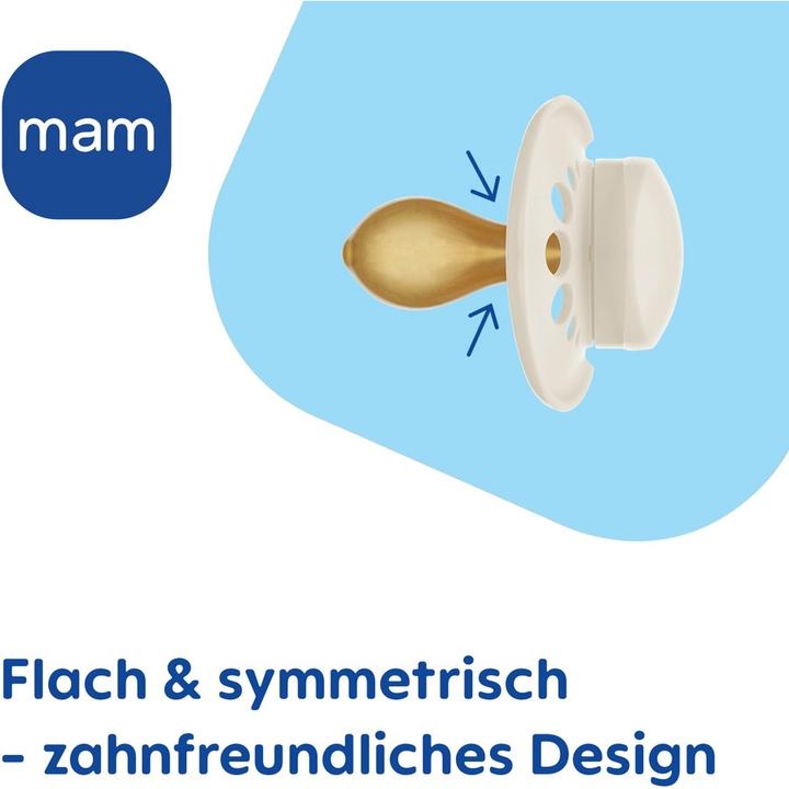 Produktbild MAM Original Kautschuk Schnuller 2 Stück, 6-16 Monate (2 x, 6 - 16 Monate)