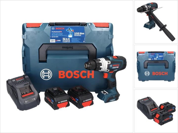 Auxiliary handle, 2 batteries, Bluetooth Low Energy Module GCY 42, Fast charger, L-Boxx, L-Boxx insert for device