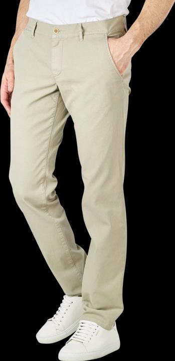 Actual product image Alberto Two Tone Cotton Lou Pant Slim Fit Light Green (W32/L30)