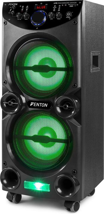 Produktbild Fenton Lautsprecher LIVE2104 Karaoke Maschine Schwarz (Aktiv, 1x 400 W)