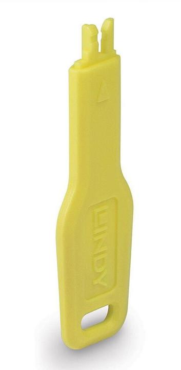 Actual product image Lindy Key for RJ45 port lock yellow (47899)