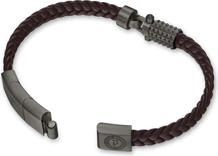 Immagine prodotto Police Bracciale Wrath (19 cm, Cuoio, Acciaio inossidabile)