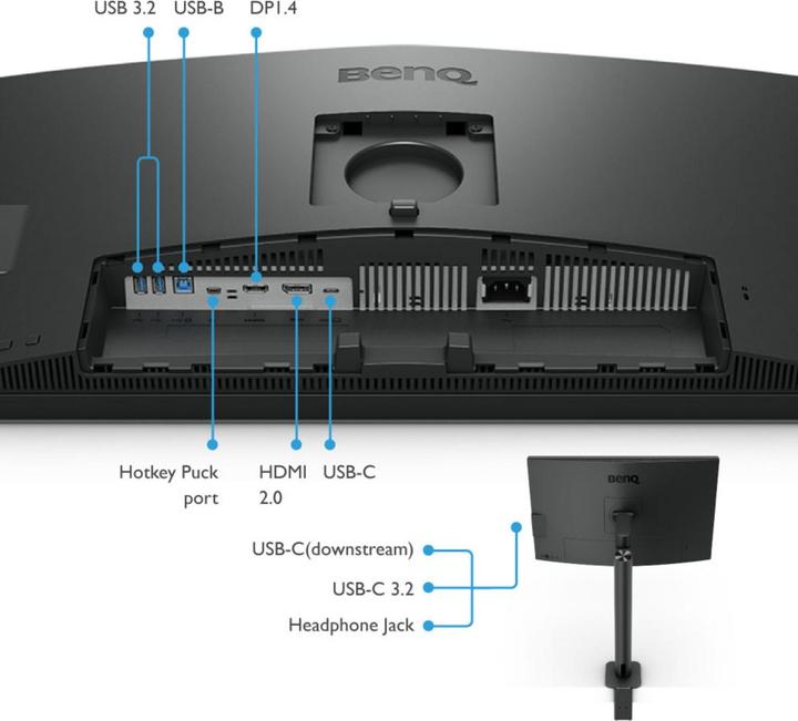 Actual product image BenQ PD2706UA (3840 x 2160 Pixels, 27")