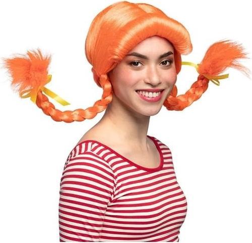 Actual product image Fasnacht Wig braid orange