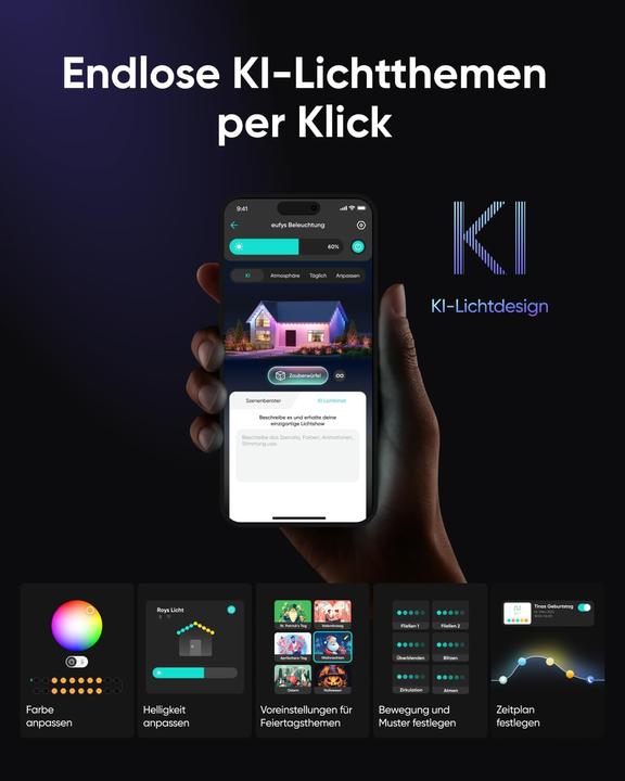 Image du produit eufy Lumière de corde extérieure E10 (29 m)