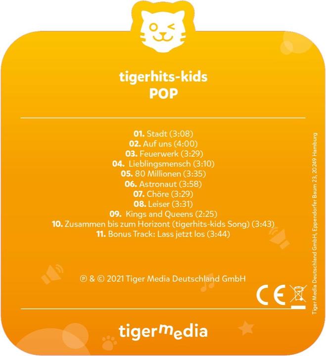 Image du produit Tigermedia tigercard - tigerhits - tiger POP hits