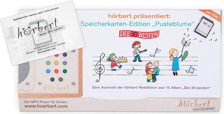 Produktbild Hörbert 4GB SDHC Speicherkarten-Editionen „Pusteblume" (4 GB, SDHC)