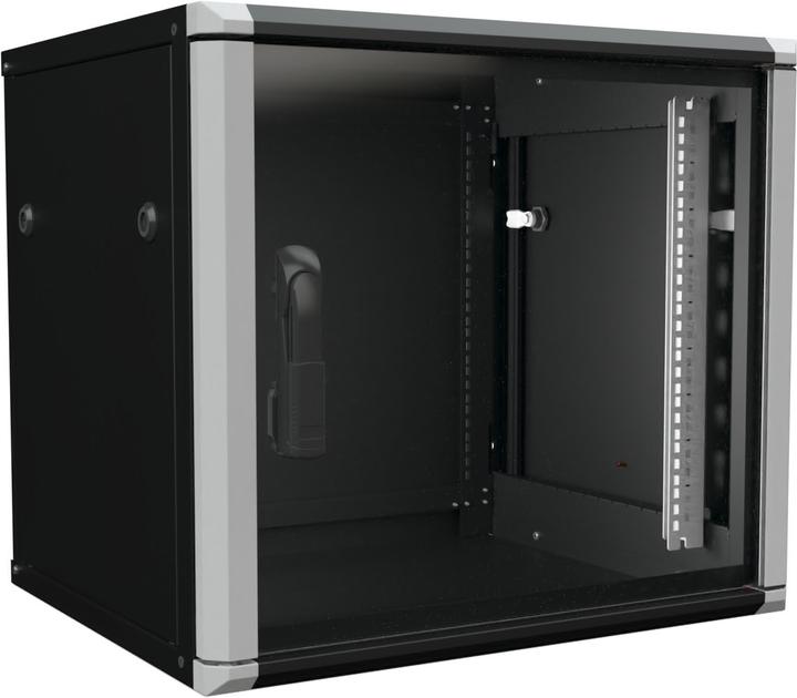 Enoc Wandkast 9U 2-delig sw 48,30cm (19)600x500x535mm W2 9-65-S (58622) (60 cm, 53.50 cm)