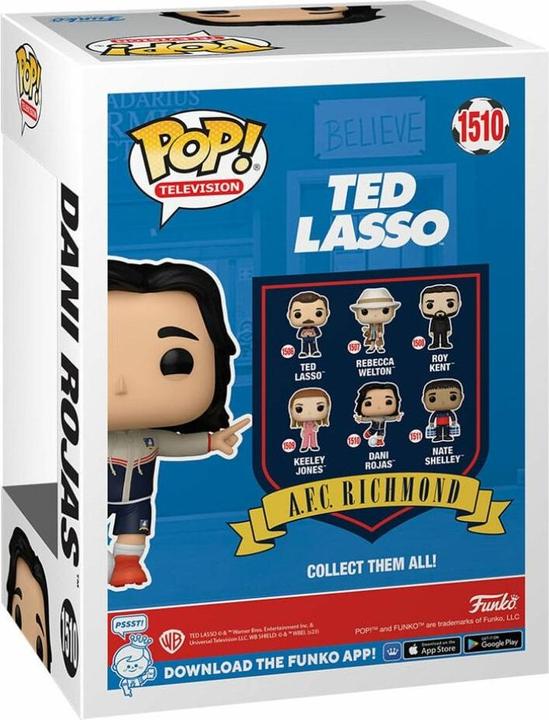 Actual product image Funko Ted Lasso POP! TV Vinyl Figure Dani Rojas 9 cm