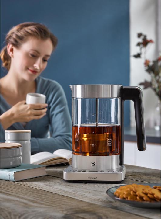 Produktbild WMF Glas Wasserkocher mit Temperaturwahl 1,7l Teesieb Warmhaltefunktion Lono 3000W (1.70 l)