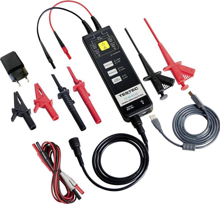 Actual product image Testec TT-SI 8110 Differential probe 100 MHz 100:1, 1000:1 (Measuring device case)