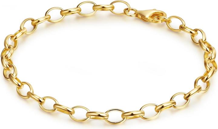 Trilani Damen Sterling Silber gelbgold - 28325 (19 cm, Sterling Silber)