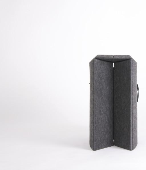 Produktbild Kretho Falthocker Takeoseat Dunkelgrau