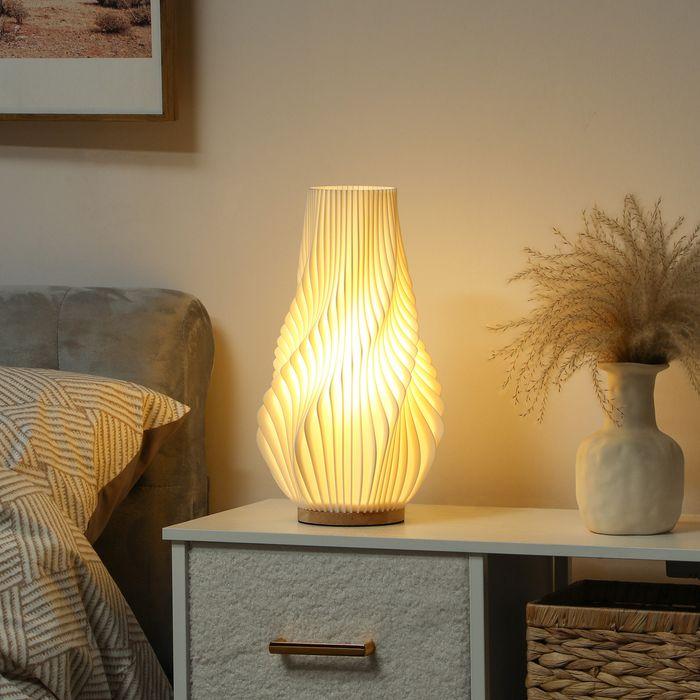 Produktbild Swisshandel24 Tischlampe, Smart Dimmbar LED Tischleuchte mit App/Sprachsteuerung, Weiss (E27)
