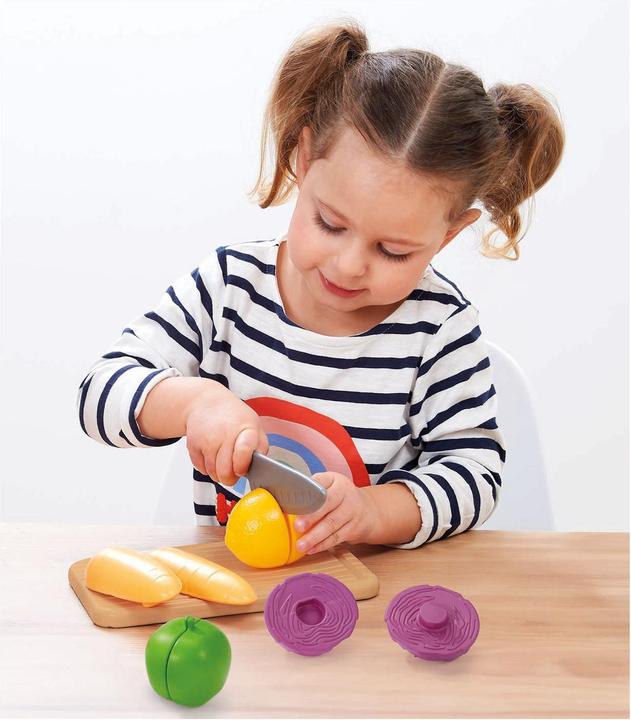Actual product image Ecoiffier 100% Chef Schneidebrett mit Gemüse und Schneidemesser, 10 Stück