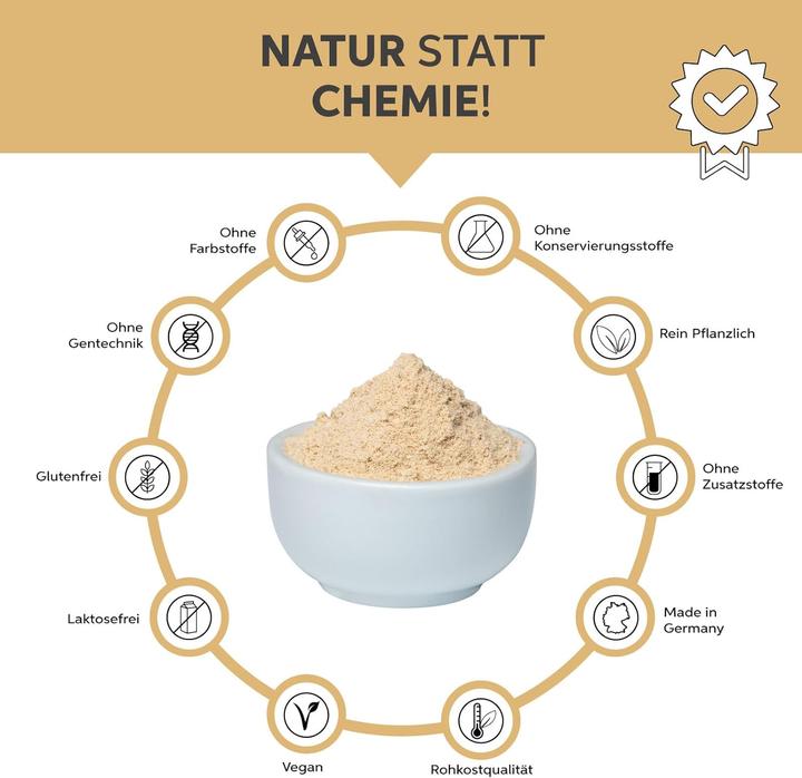 Produktbild Eltabia Bio Flohsamenschalen Pulver | 99% Reinheit Flohsamen Schalen gemahlen (100 Stück, Pulver, 100 g)