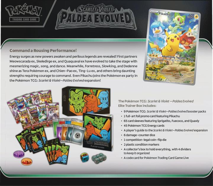 Actual product image Pokémon SV02 - Elite Trainer Box (English, Elite / Top Trainer Box)