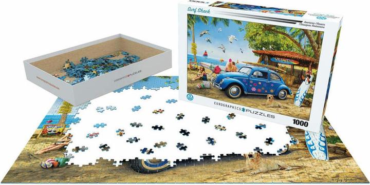 Actual product image Eurographics VW Beetle Surf Shack (1000 pieces)
