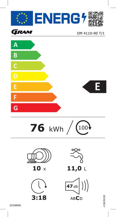 Etichetta energetica GRAM OM 4110-90 T/1