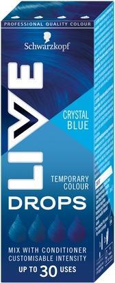 Immagine prodotto Schwarzkopf LIVE Drops - Gocce di lavaggio per capelli - Blu cristallo, 30 ml (Blu cristallo)