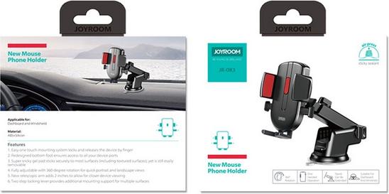 Produktbild Joyroom JR-OK3 Dashboard Mount, Adjustable (Black)