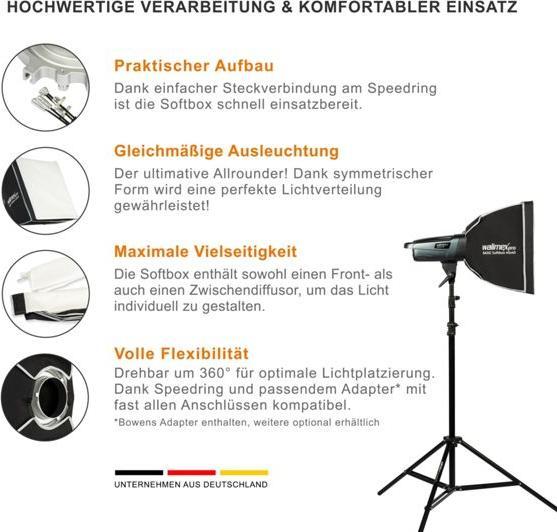Image du produit Walimex pro Basic Softbox 40x40 (Boîte à lumière)