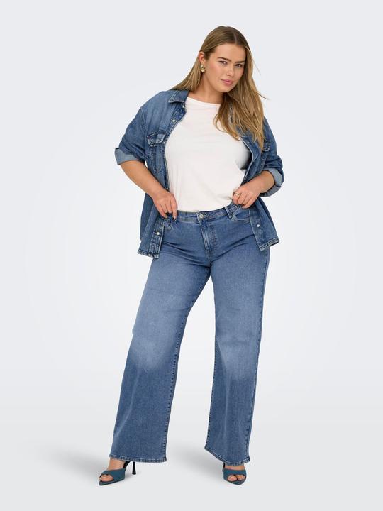 Actual product image Only CARSALLY Mittlere Taille Weiter Beinschnitt Jeans Jeans mit weitem Bein (W42/L32)
