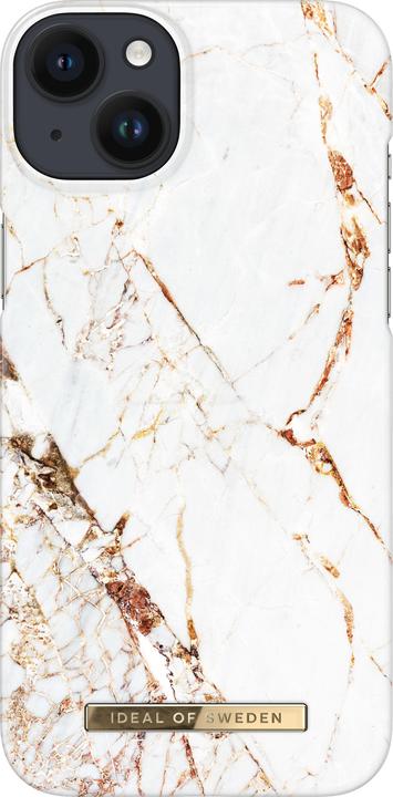 Produktbild iDeal Of Sweden Designer-Cover mit MAGSAFE Carrara Gold (Apple iPhone 14 Plus)