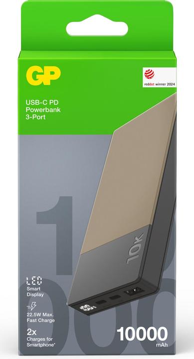Actual product image GP Batteries GP Powerbank M2+ USB-C PD 10000 mAh - Beige (10000 mAh)
