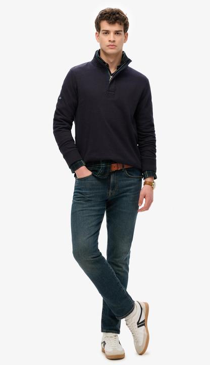 Immagine prodotto Superdry Klassischer Henley-Jerseypullover aus Baumwolle (S)