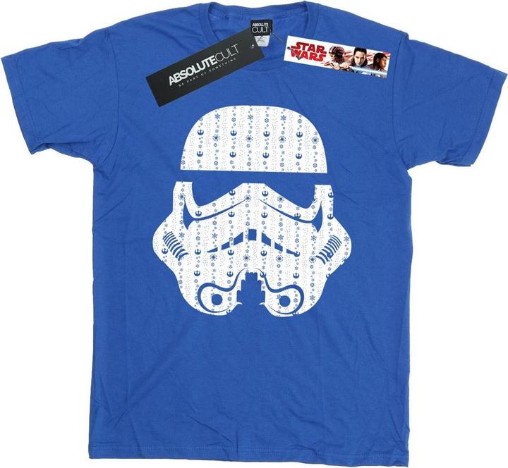 Star Wars Christmas Stormtrooper Helmet TShirt (3XL)