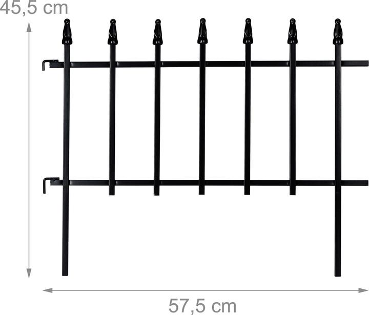 Actual product image Relaxdays 4x bed fence (57.50 cm)