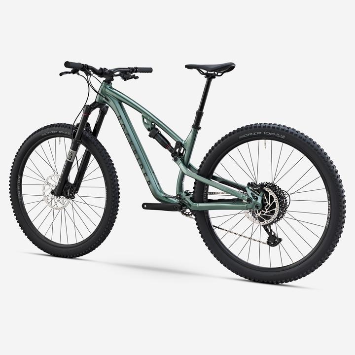Rockrider Mountainbike Feel 700 S All Mountain Aluminiumrahmen 29 Zoll Grün (41.91 cm)