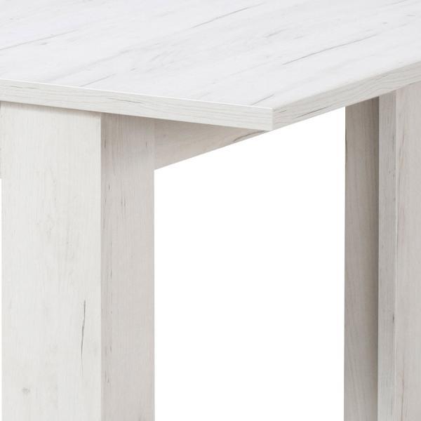 Image du produit Homestyle4u Table de salle à manger extensible (160.5 x 90.5 x 76.5 cm)