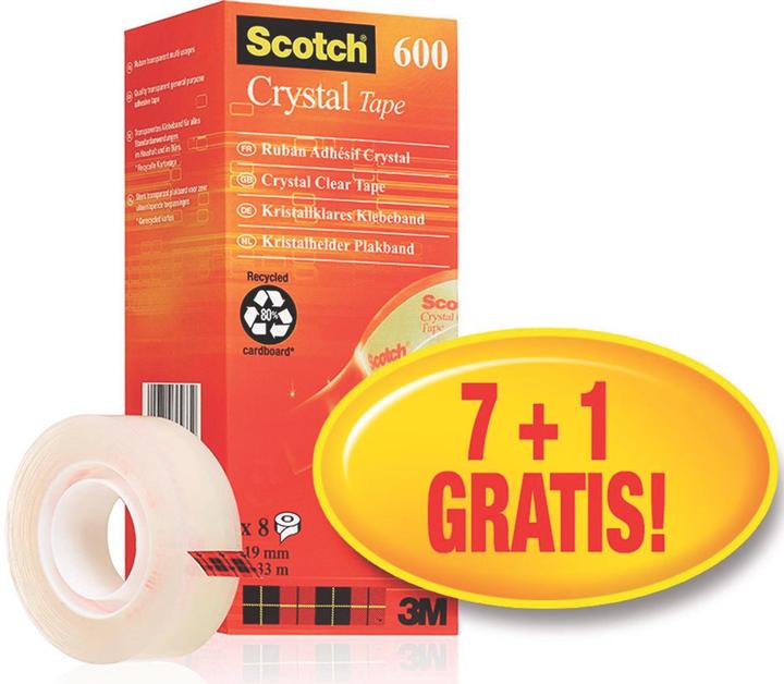 Actual product image Scotch Crystal adhesive tape value pack (19 mm)