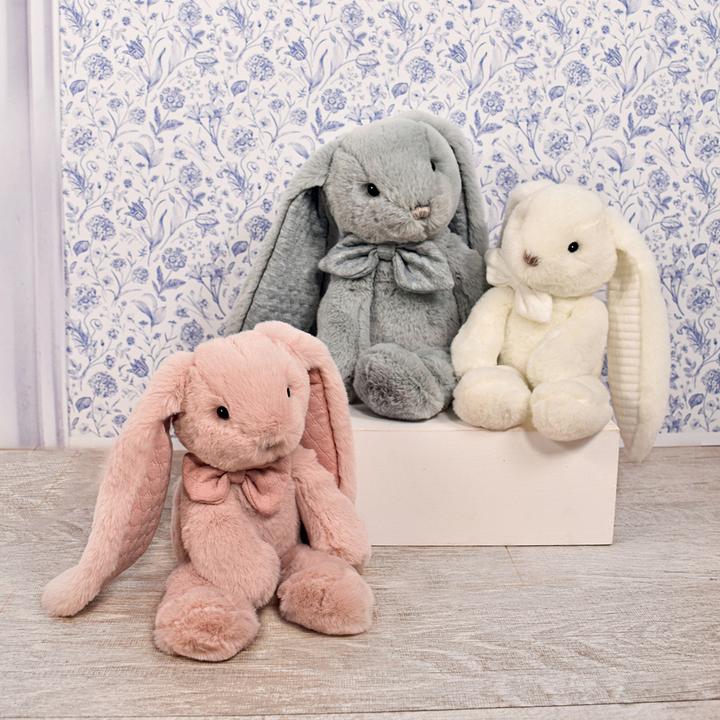 Actual product image Doudou et Compagnie Preppy Chic bunny, pink 30cm (40 cm)