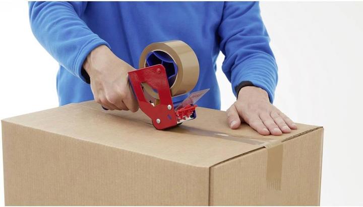 Actual product image tesa tesapack ULTRA STRONG Parcel Tape - PVC packing tape for tight packing and secure bundling (50 mm)
