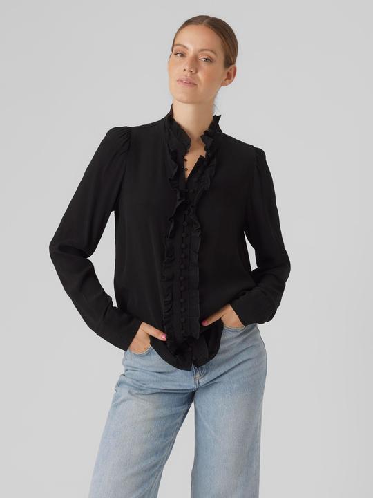 Produktbild Vero Moda Vmsella L/S Frill Shirt Wvn Exc Hemd (XS)