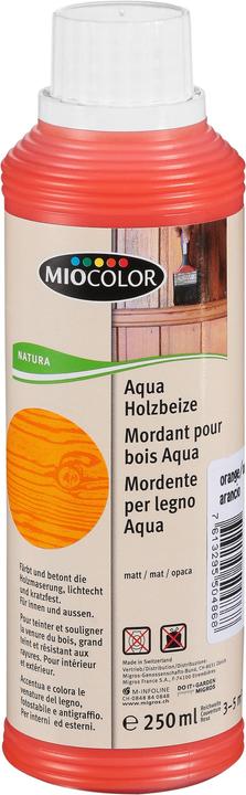 Actual product image Miocolor Aqua wood stain (Orange, 0.25 l)