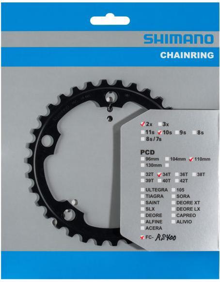 Image du produit Shimano Plateau de pédalier FC-RS400 34 dents (34)