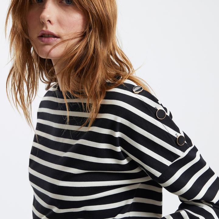 Produktbild La Redoute Collections Ringelshirt Signature AIMIE mit lockerer Schnittform (XS)