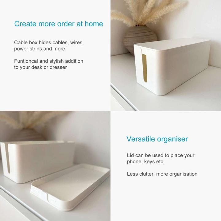 Produktbild Intirilife Kabelbox aus Kunststoff