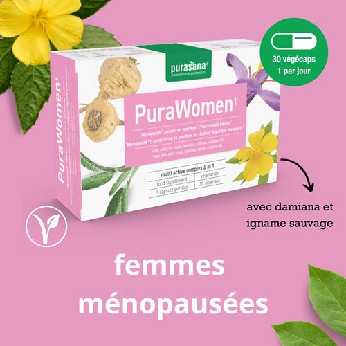 Actual product image Purasana PuraWOMEN 6 in 1 Vitamin Complex Vegetarian (30 Piece, Capsules, 23.20 g)
