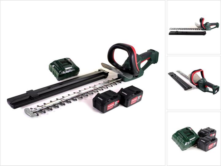 Actual product image Metabo AHS 18-55 V Battery Hedge Trimmer 18V 53cm + 2x Battery 5,2Ah + Charger (Cordless hedgecutters)
