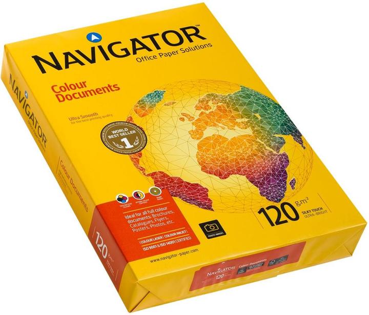 Image du produit Igepa Papier bureautique Navigator Color Documents, A3, 120g (500) 0701-003 (120 g/m², A3)