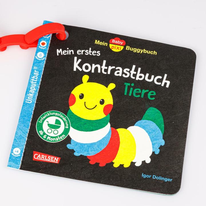 Actual product image Baby Pixi (unbreakable) 163: My Baby Pixi buggy book: My first contrast book animals from 6 months (German)